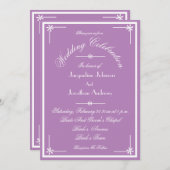 Mystic Mauve All in one UAWG Email Website Hochzei Einladung (Vorne/Hinten)