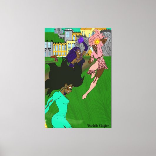 Mystic Melanin Warriors Leinwanddruck (Vorderseite)