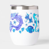 Mystic Mermaid Fairy Lila Creature Keramik Tile (Rechts)