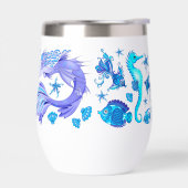 Mystic Mermaid Fairy Lila Creature Keramik Tile (Links)
