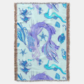 Mystic Mermaid Fairy Lila Creature Keramik Tile Decke (Vorderseite Vertikal)