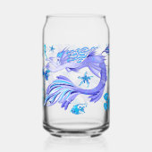 Mystic Mermaid Fairy Lila Creature Keramik Tile Dosenglas (Rückseite)