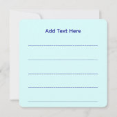 Mystic Mermaid Fairy Lila Creature Keramik Tile Einladung (Rückseite)