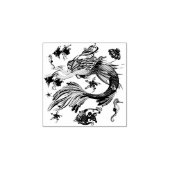 Mystic Mermaid Fairy Lila Creature Keramik Tile Gummistempel (Prägung)