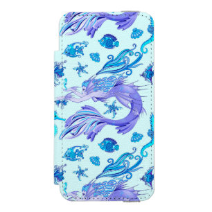 Mystic Mermaid Fairy Lila Creature Keramik Tile Incipio Watson™ iPhone 5 Geldbörsen Hülle
