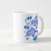 Mystic Mermaid Fairy Lila Creature Keramik Tile Jumbo-Tasse (Vorderseite Rechts)