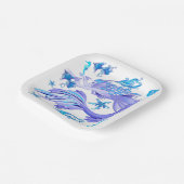 Mystic Mermaid Fairy Lila Creature Keramik Tile Pappteller (Gewinkelt)