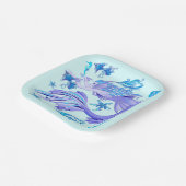 Mystic Mermaid Fairy Lila Creature Keramik Tile Pappteller (Gewinkelt)