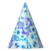 Mystic Mermaid Fairy Lila Creature Keramik Tile Partyhütchen (Rückseite)