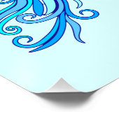 Mystic Mermaid Fairy Lila Creature Keramik Tile Poster (Ecke)