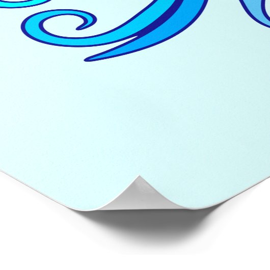 Mystic Mermaid Fairy Lila Creature Keramik Tile Poster (Ecke)