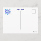 Mystic Mermaid Fairy Lila Creature Keramik Tile Postkarte (Rückseite)