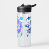 Mystic Mermaid Fairy Lila Creature Keramik Tile Trinkflasche (Links)