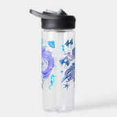 Mystic Mermaid Fairy Lila Creature Keramik Tile Trinkflasche (Rechts)