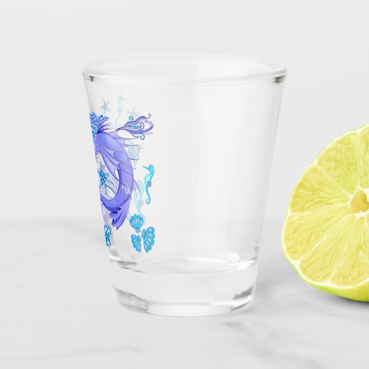 Mystic Mermaid Fairy Lila Creature Schnapsglas (Rechts)