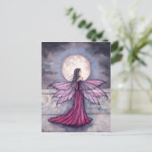 Mystic Midnight Fairy Postcard Postkarte (Stehend Vorderseite)
