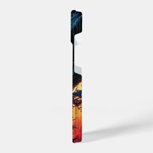 Mystic Midnight Feline iPhone Hülle (Linke Seite)