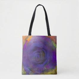 Mystic Midnight Rose Tote Bag Tasche
