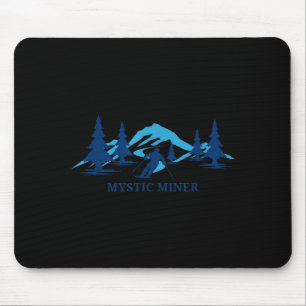 Mystic Miner Süd-Dakota-Skigebiet Skifahren Skifah Mousepad
