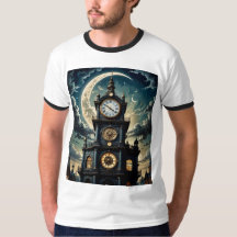 Mystic Mitternachtsuhr Tower T Shirt