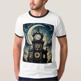 Mystic Mitternachtsuhr Tower T Shirt