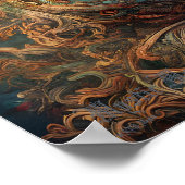 Mystic Moment AI Fantasy Digital Art Print Poster (Ecke)