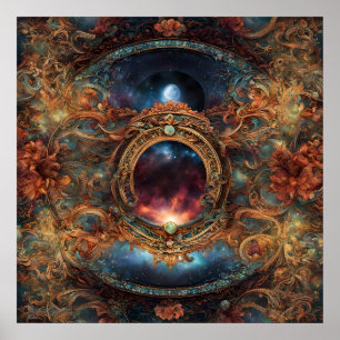 Mystic Moment AI Fantasy Digital Art Print Poster