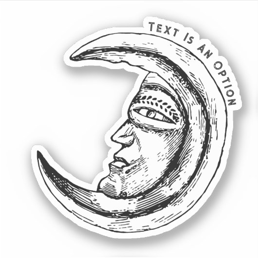 Mystic Moon Aufkleber (Vorderseite)