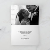 Mystic Moon Blush Pink Foto Danke Karte (Innenseite)