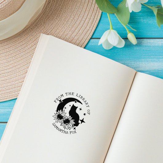 Mystic Moon Cat aus der Bibliothek von Gummistempel