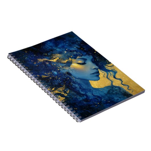 Mystic Moon Goddess Notebook  Notizblock (Rechte Seite)