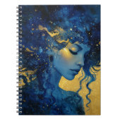 Mystic Moon Goddess Notebook  Notizblock (Vorderseite)