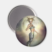 Mystic Moon Mermaid Magnet (Vorderseite/Rückseite)