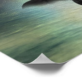 Mystic Moon Mermaid Poster (Ecke)