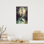 Mystic Moon Mermaid Poster (Küche)