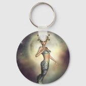 Mystic Moon Mermaid Schlüsselanhänger (Vorderseite)