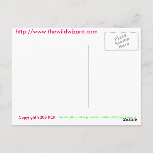 Mystic Moon Postcard Postkarte (Rückseite)