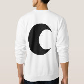 Mystic Moon Sophisticierter Sweatshirt (Rückseite)