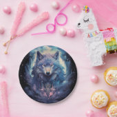 Mystic Moon Wolf Guardian Pappteller (Party)