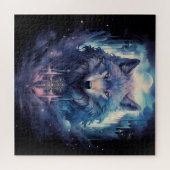 Mystic Moon Wolf Guardian Puzzle (Horizontal)