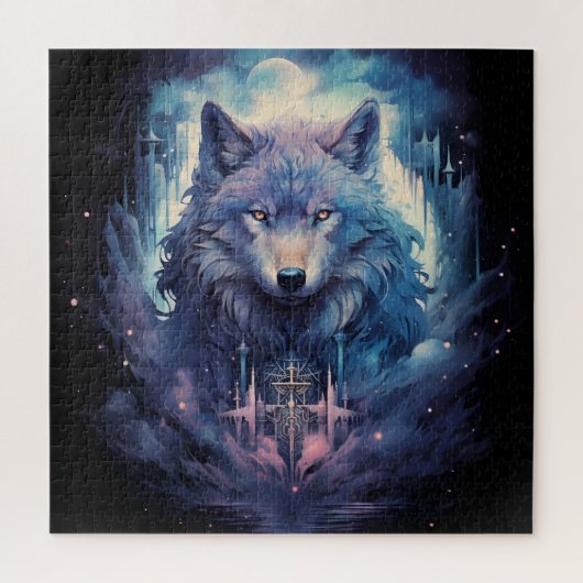 Mystic Moon Wolf Guardian Puzzle (Vertikal)