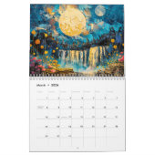 Mystic Moonlight 2026 – Surreal Full Moon Calendar Kalender (Mär 2026)
