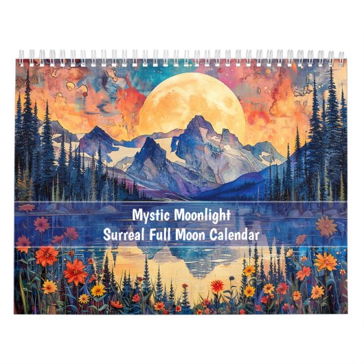 Mystic Moonlight 2026 – Surreal Full Moon Calendar Kalender (Titelbild)