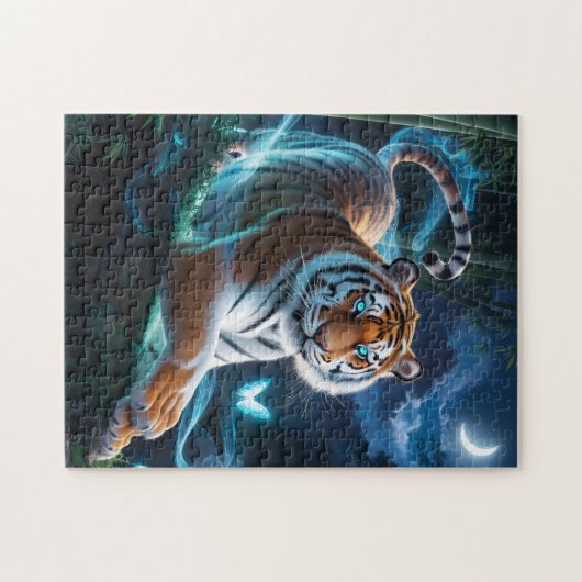 Mystic Moonlight Tiger Puzzle (Horizontal)