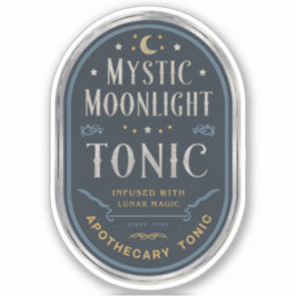 Mystic Moonlight Tonic Label Aufkleber