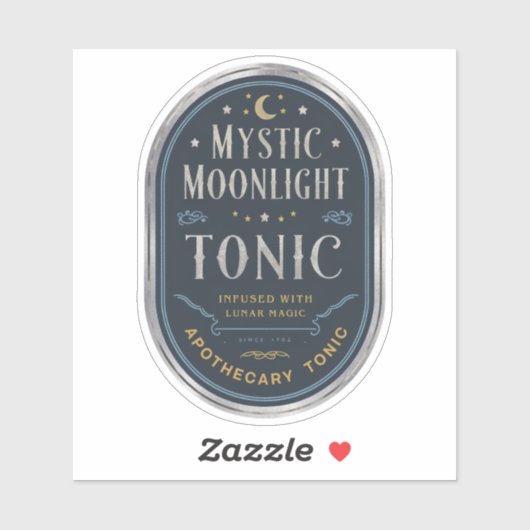 Mystic Moonlight Tonic Label Aufkleber (Blatt)