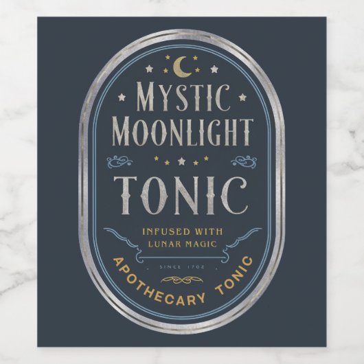 Mystic Moonlight Tonic Weinetikett (Einzelnes Label)
