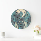 Mystic Moonlit Fee Große Wanduhr (Zuhause)