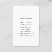 Mystic Moonlit Woman Visitenkarte (Rückseite)