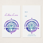 Mystic Moons CUSTOM Hang Tag Preis Größe Tag (Vorne & Hinten)